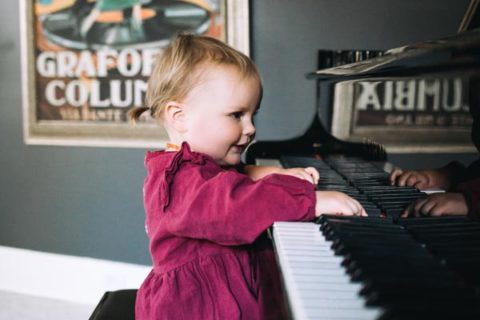 young girl at the piano
